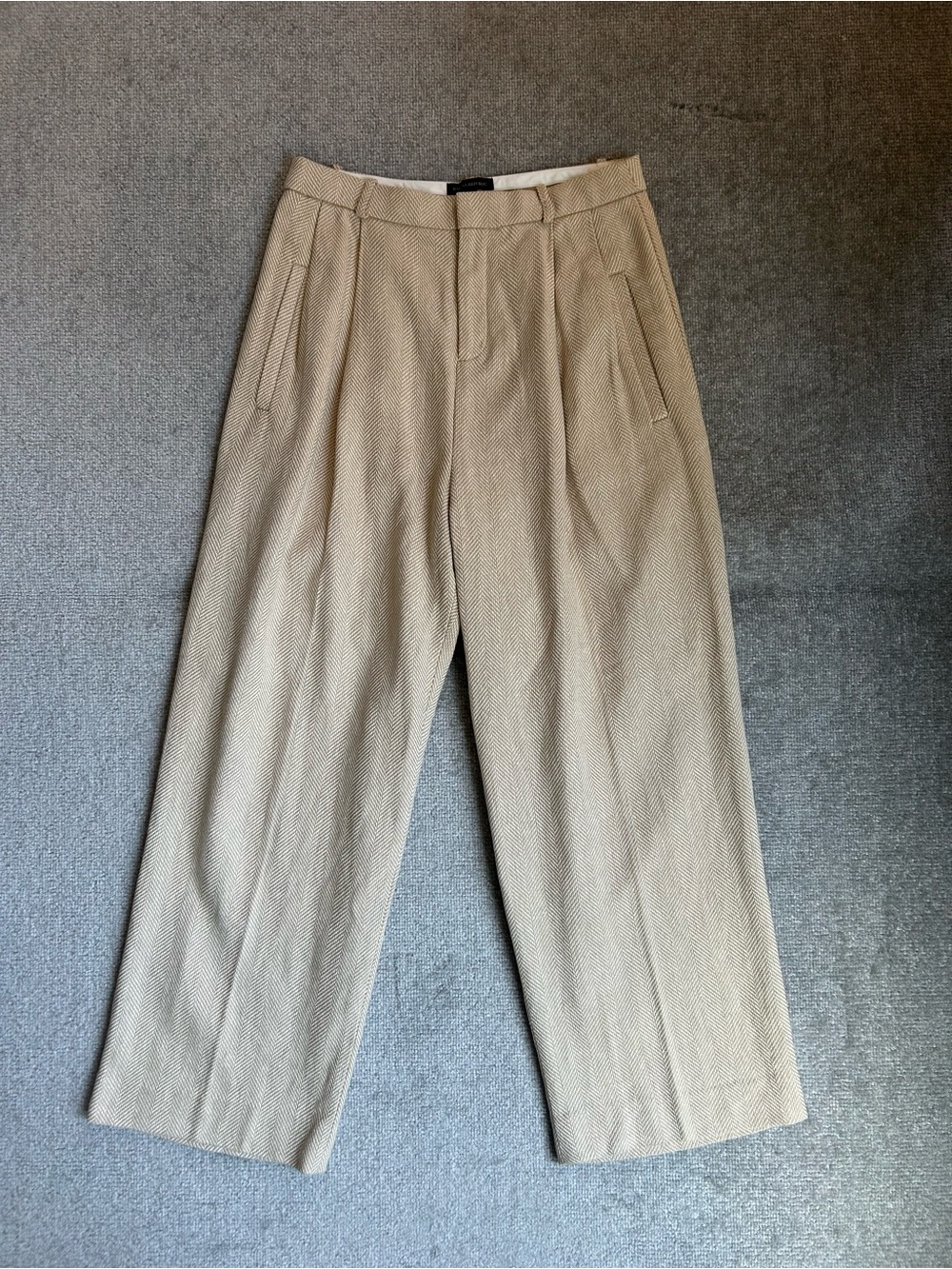NWT Banana Republic Norfolk Wide-Leg High-Rise Linen-Cotton Pants, Size 10 - Picture 6 of 16